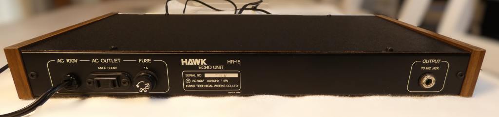 Hawk HR-15 rear panel