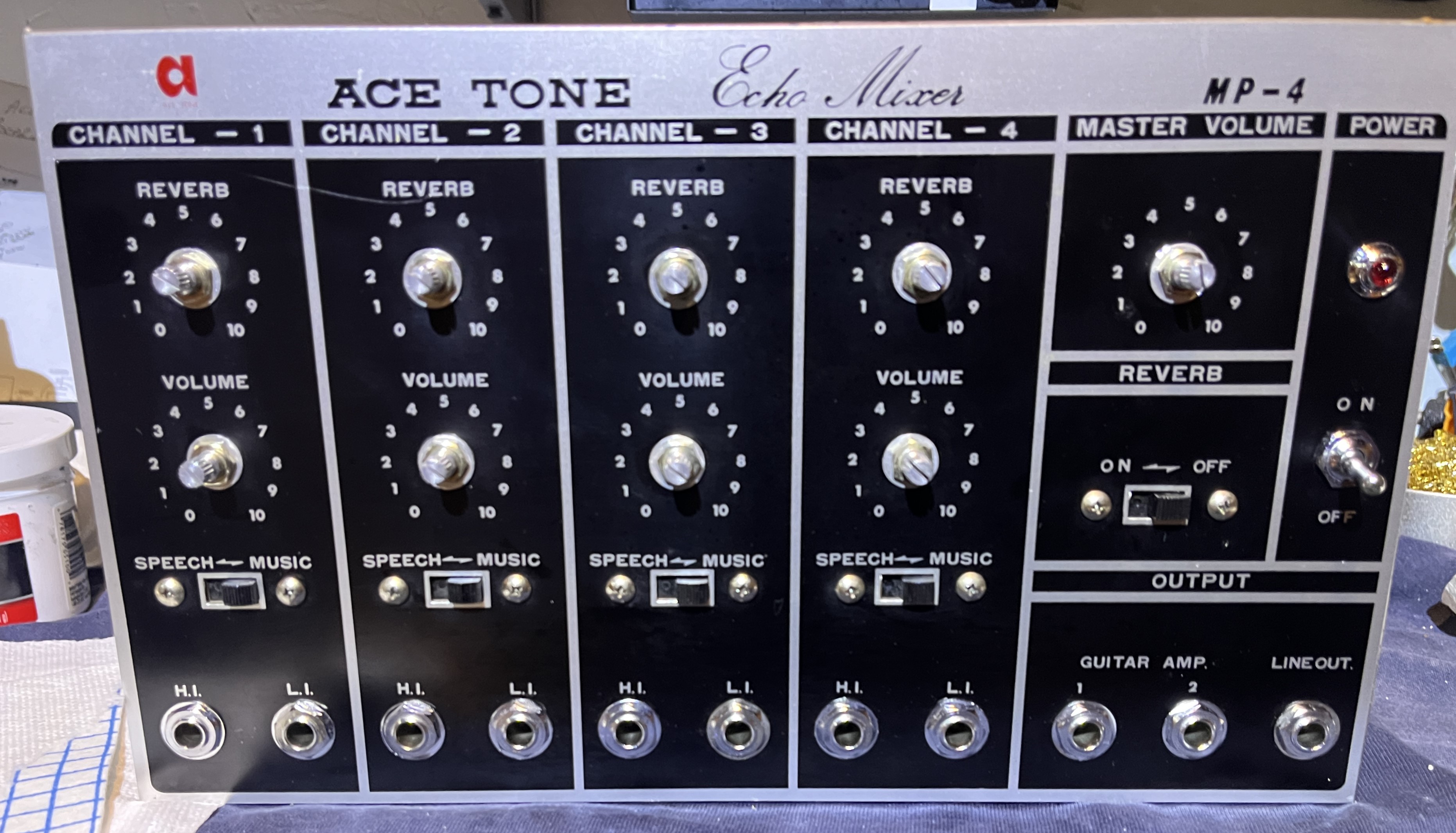 1969-71 Ace Tone Mp-4 Reverb Mixer #2 Restoration Gallery