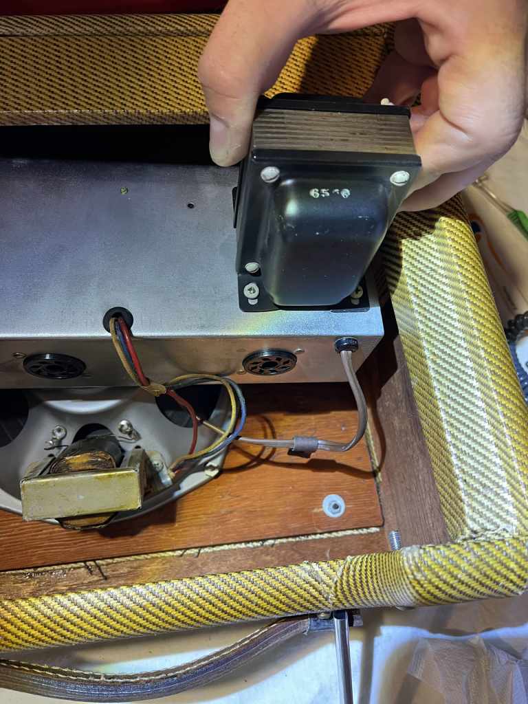 Vintage 1953 Wide Panel Fender Princeton 5C2 Transformers