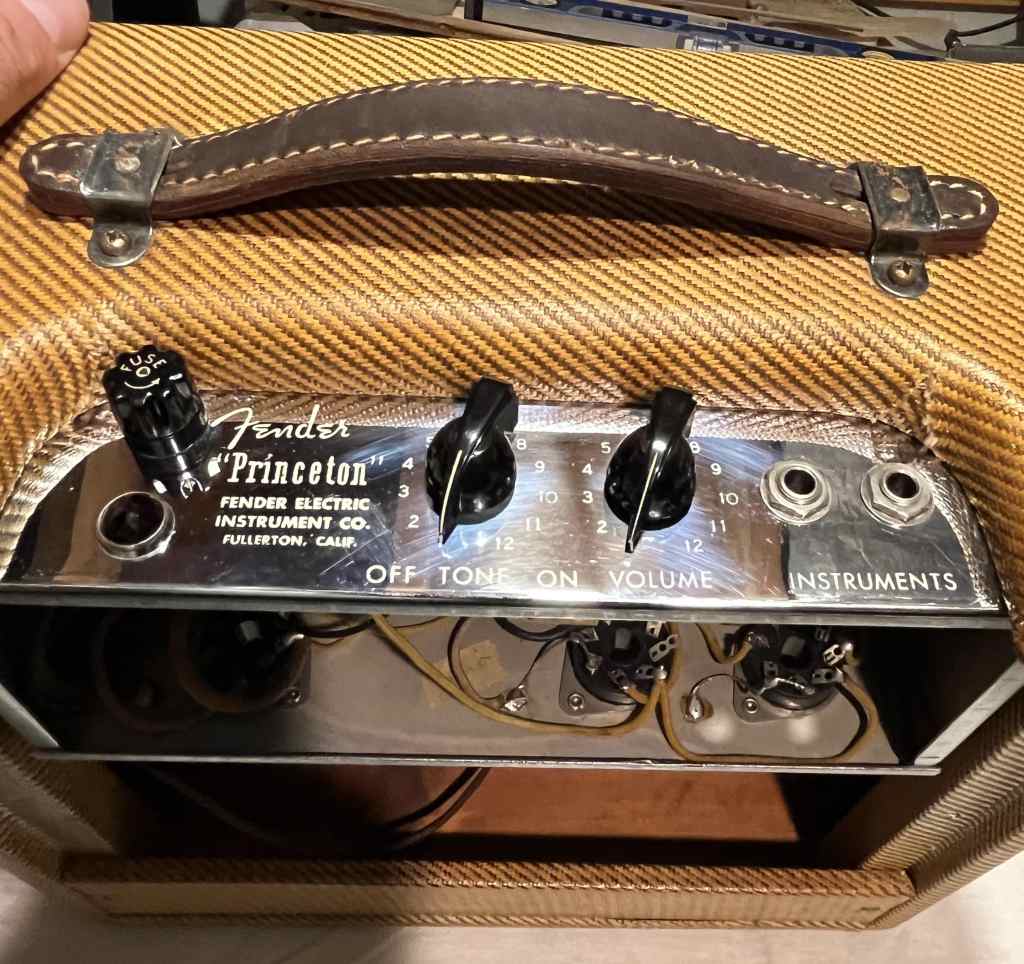 1953 Fender Princeton Control Panel