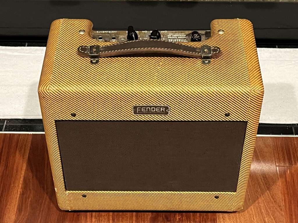 Vintage 1953 Wide Panel Fender Princeton 5C2 amplifier front
