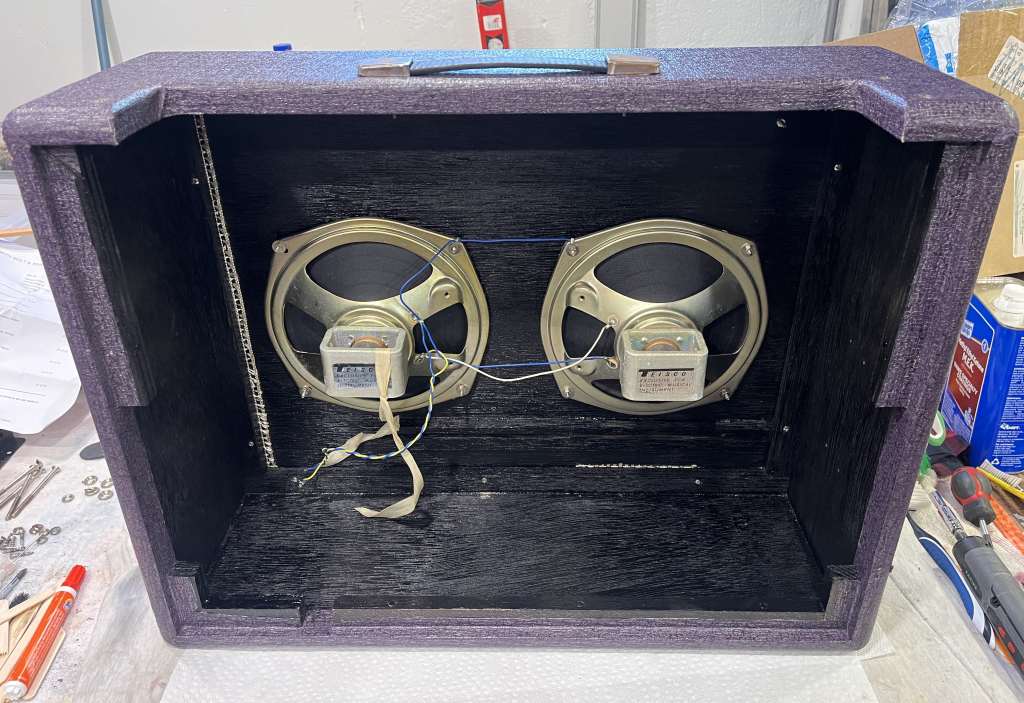 Teisco Amplifier 73r back