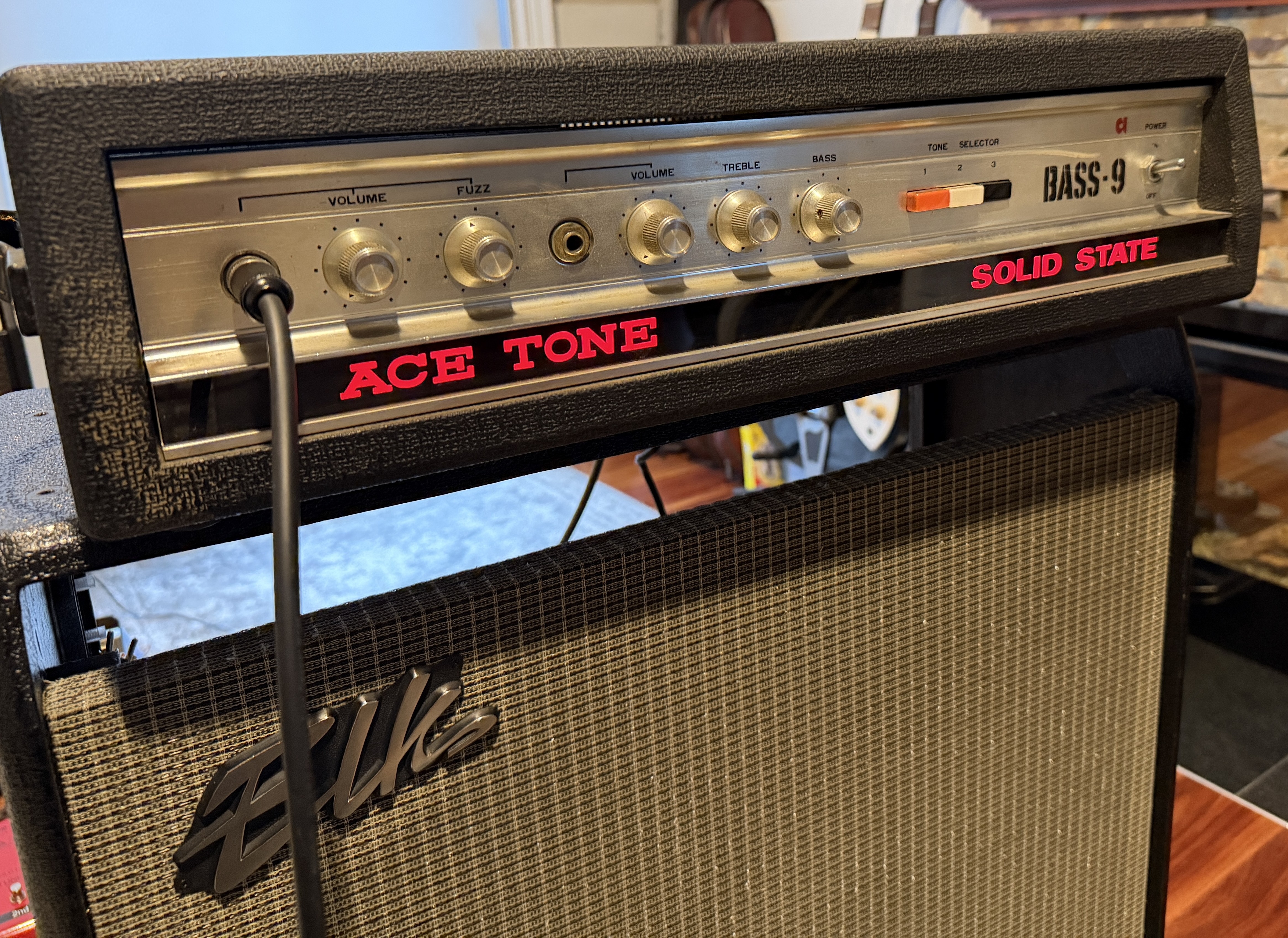1975 Ace Tone BASS-9 (B-9A) 70w rms bass amp with fuzz restoration